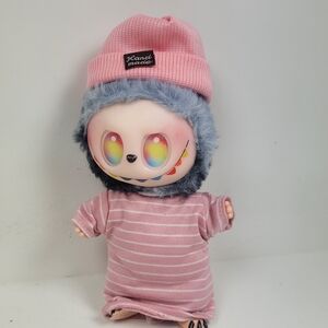 Labubu Pink Pjs And Hat. Doll Not Included